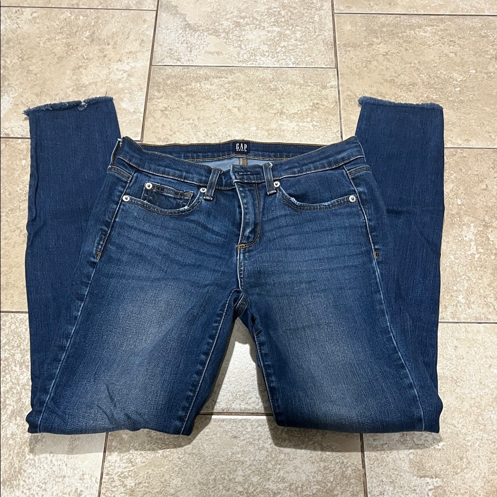 GAP Women's Dark Blue Skinny Jeans